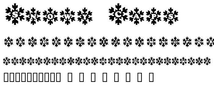 Snowy Caps font